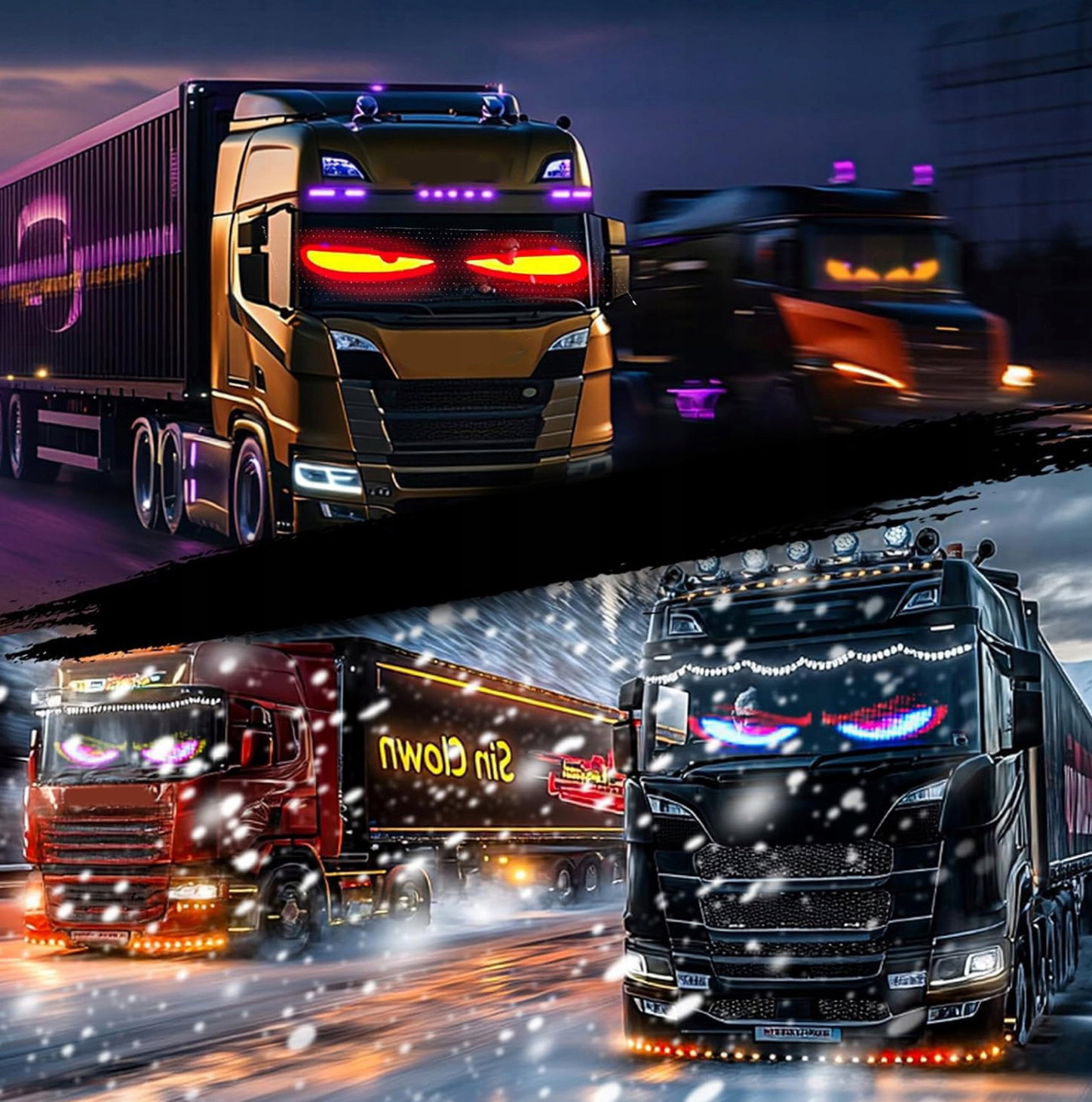 Programmable LED Devil’s Eye Display – Pixel Art & Text Animation Screen